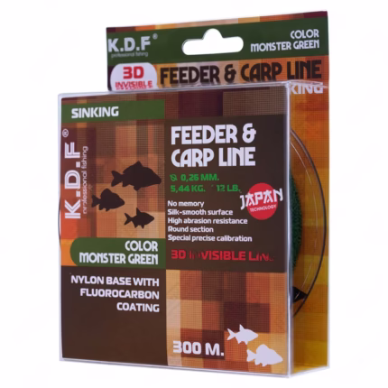نخ فیدر و کپوری کایدا مدل Feeder-Carp Line 3D تصویر 1