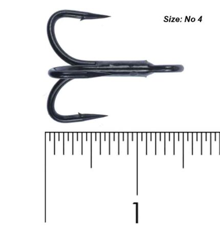 قلاب سه‌ شاخ ماهیگیری کایدا مدل Valorous Treble Hook سایز 4