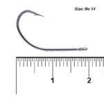 قلاب ماهیگیری پشت خاردار کایدا مدل Worm Universal سایز 14