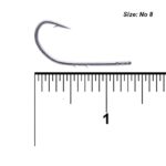 قلاب ماهیگیری پشت خاردار کایدا مدل Worm Universal سایز 8