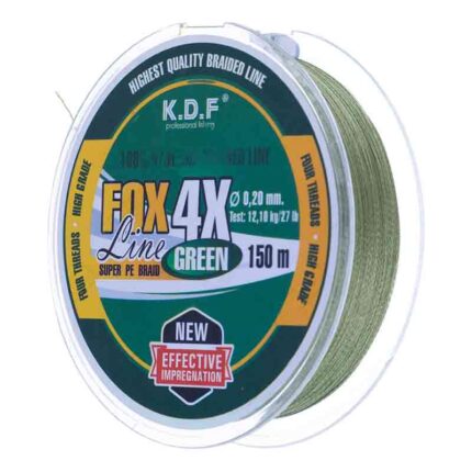 نخ ماهیگیری براید کایدا مدل KDF Fox Line x4 تصویر 1