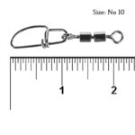 هرزگرد کلیپس دار ماهیگیری کایدا مدل ASV-1073 بسته 10 عددی سایز 10