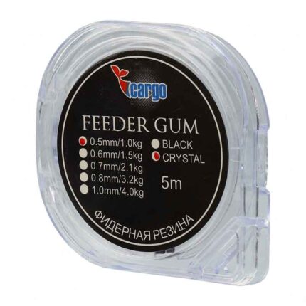 نخ ماهیگیری فیدر Rubber Feeder Gum کارگو روسیه سایز 0.5 میلیمتر 1