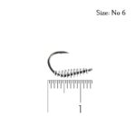 قلاب ماهیگیری فنر دار کایدا مدل KDF Dough سایز 6