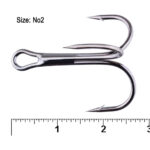 قلاب سهشاخ ماهیگیری کایدا مدل K.D.F Round Bent Treble سایز 2