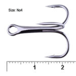 قلاب سهشاخ ماهیگیری کایدا مدل K.D.F Round Bent Treble سایز 4