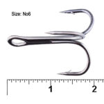 قلاب سهشاخ ماهیگیری کایدا مدل K.D.F Round Bent Treble سایز 6