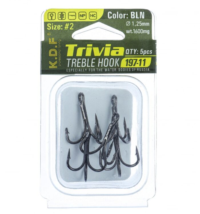 قلاب سه شاخه ماهیگیری کایدا Trivia Treble 197-11