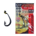 قلاب آفست ماهیگیری کایدا Great Fish Hook 197-1 بسته 5 عددی