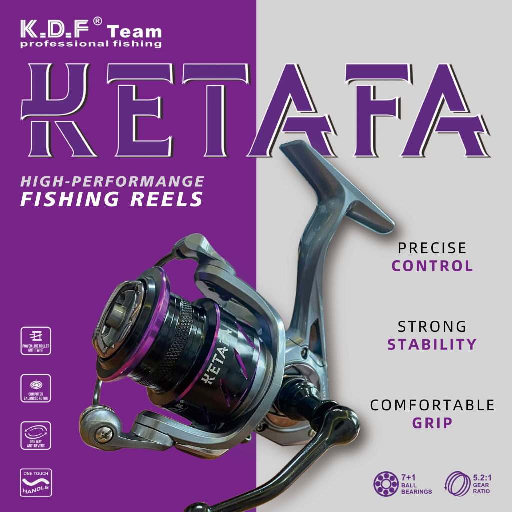 چرخ ماهیگیری کایدا Ketafa سایز 1000 تا 4000 | مناسب صید آب شور و شیرین 1 چرخ ماهیگیری کایدا Ketafa (سایز 1000 تا 4000) – چرخ اسپین و انتظاری آب شور و شیرین تصویر 8