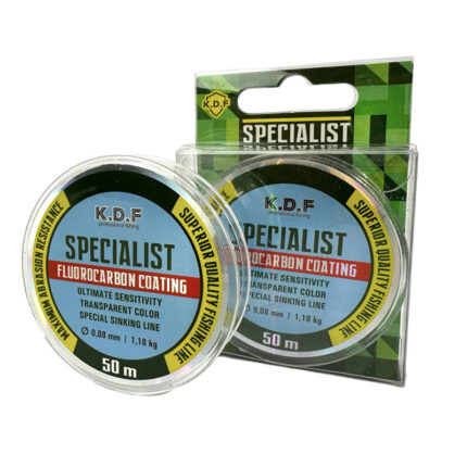 نخ ماهیگیری کایدا KDF Specialist با روکش فلوروکربن – 50 متری شفاف و مقاوم