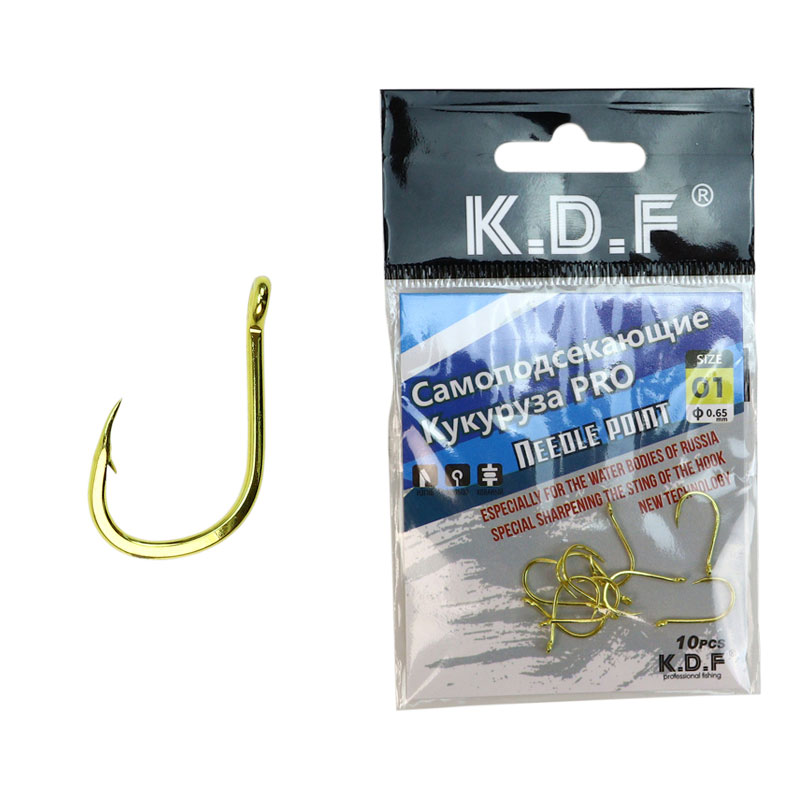 Self-hooking-hooks-KDF-Corn-PRO-Cover قلاب ماهیگیری خودگیر کایدا Corn PRO مناسب صید حرفهای بسته 10 عددی
