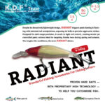 طعمه مصنوعی ووبلر کایدا KDF Radiant – وزن ۷.۵ گرم، طول ۸۰ میلی‌متر