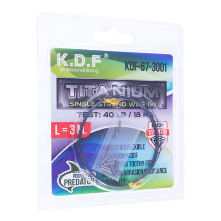 لیدر تیتانیومی کایدا KDF Titanium – مقاوم‌ترین انتخاب برای صید ماهیان شکارچی