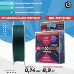 نخ ماهیگیری براید کایدا X-Power سبز | تحمل بالا و عملکرد بینقص در شرایط سخت تصویر 5