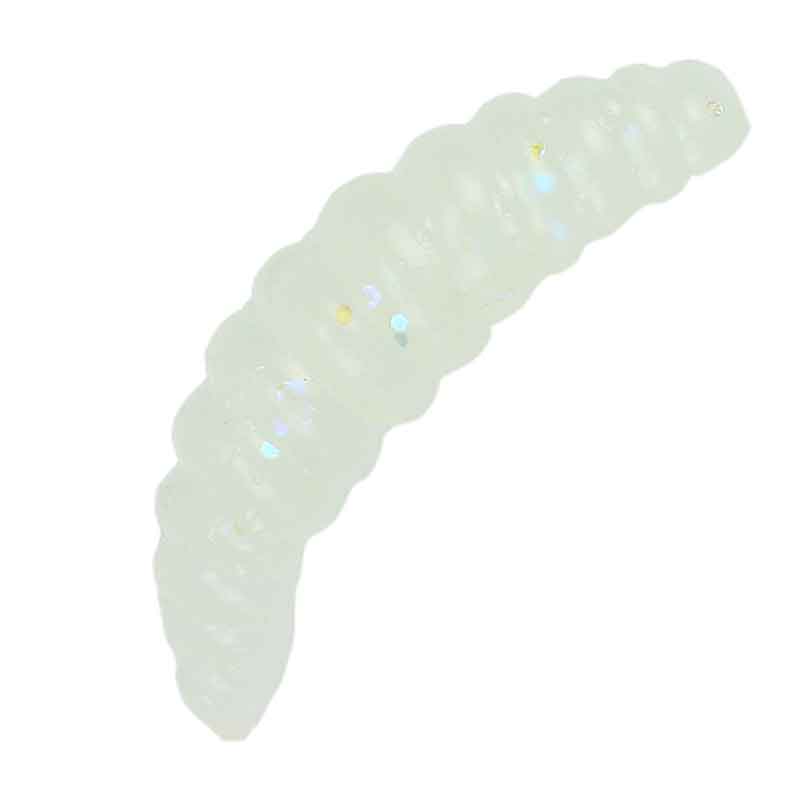 Edible-silicone-floating-bait-KDF-Banana-Maggot-Cheese-Cheese-35-mm-transparent-with-fluorescent-glitter-3-01 طعمه ژلهای طعمدار شناور کایدا با بوی پنیر و طعم موز – سایز 35 میلیمتر رنگ 3