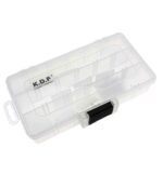 جعبه لوازم ماهیگیری شفاف کایدا مدل H409-132 با طراحی چندبخشی حرفه‌ای تصویر 4