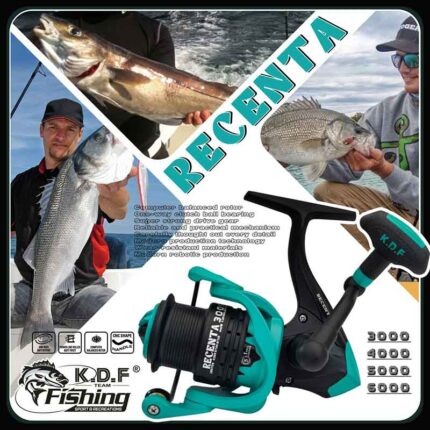 چرخ ماهیگیری Recenta کايدا | طراحی سبک، اسپول فلزی و ترمز جلو قدرتمند تصویر 1