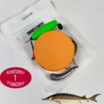 ریسه آماده ماهی خاویار مدل SB با طول 130cm - طراحی ویژه با 3 قلاب برای صید عمودی در سه عمق تصویر 1