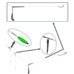 ریسه آماده ماهی خاویار مدل SB با طول 130cm - طراحی ویژه با 3 قلاب برای صید عمودی در سه عمق تصویر 3