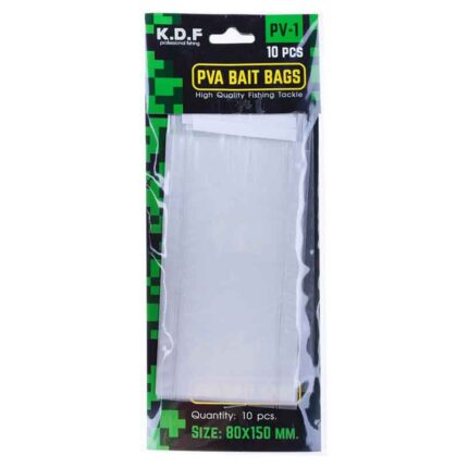 کیسه PVA کایدا مخصوص فیدر و طعمه‌گذاری – بسته ۱۰ عددی در سه سایز مختلف