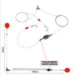 ریسه آماده قزل آلا Smart Baits مدل SB – مخصوص خمیر در دو عمق آب تصویر 1